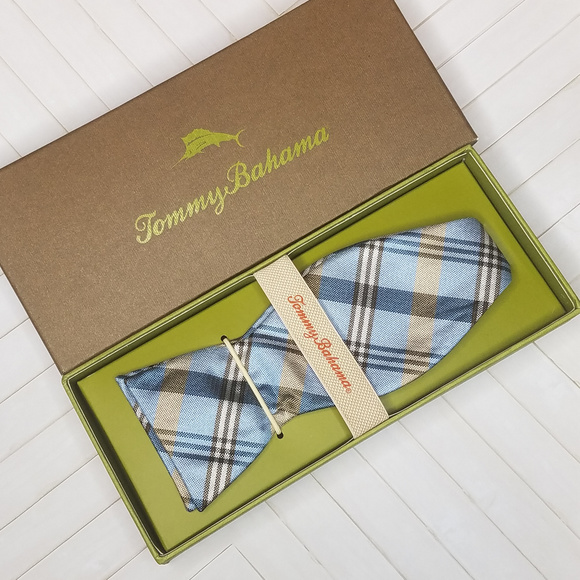 Tommy Bahama Other - CCO! NIB Tommy Bahama Silk Oxford Plaid Bowtie